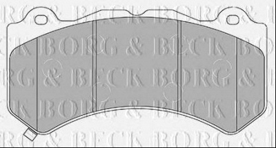 BORG & BECK bbp2436 -  Комплект тормозных колодок, дисковый тормоз